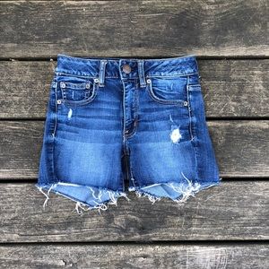 AEO Super Super Stretch Jean Shorts
